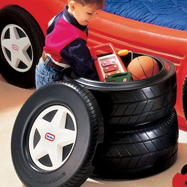 Little Tikes Classic Racing Tire Toy Chest - Image 2