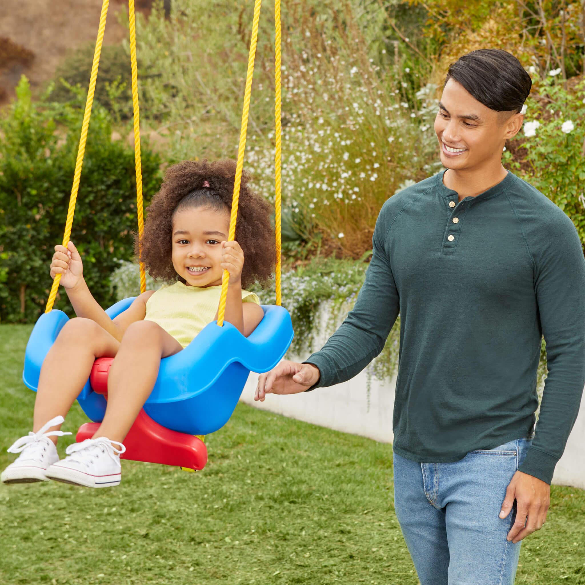 Little Tikes 2-in-1 Snug 'n Secure? Swing - Blue - Image 5