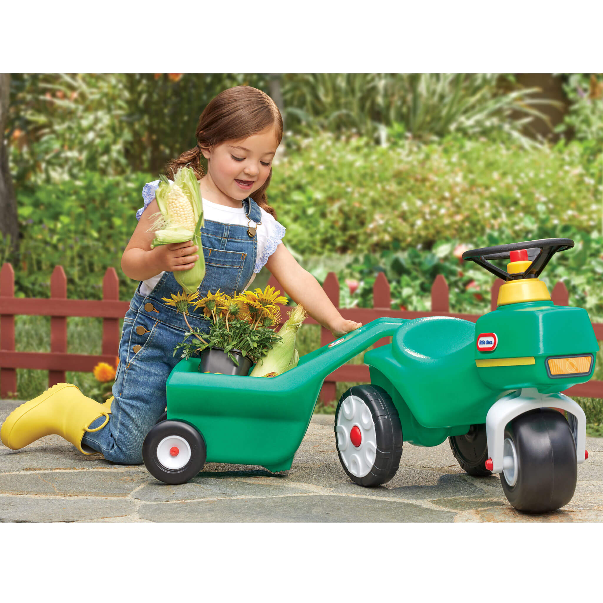 Little Tikes Tractor & Cart - Image 3