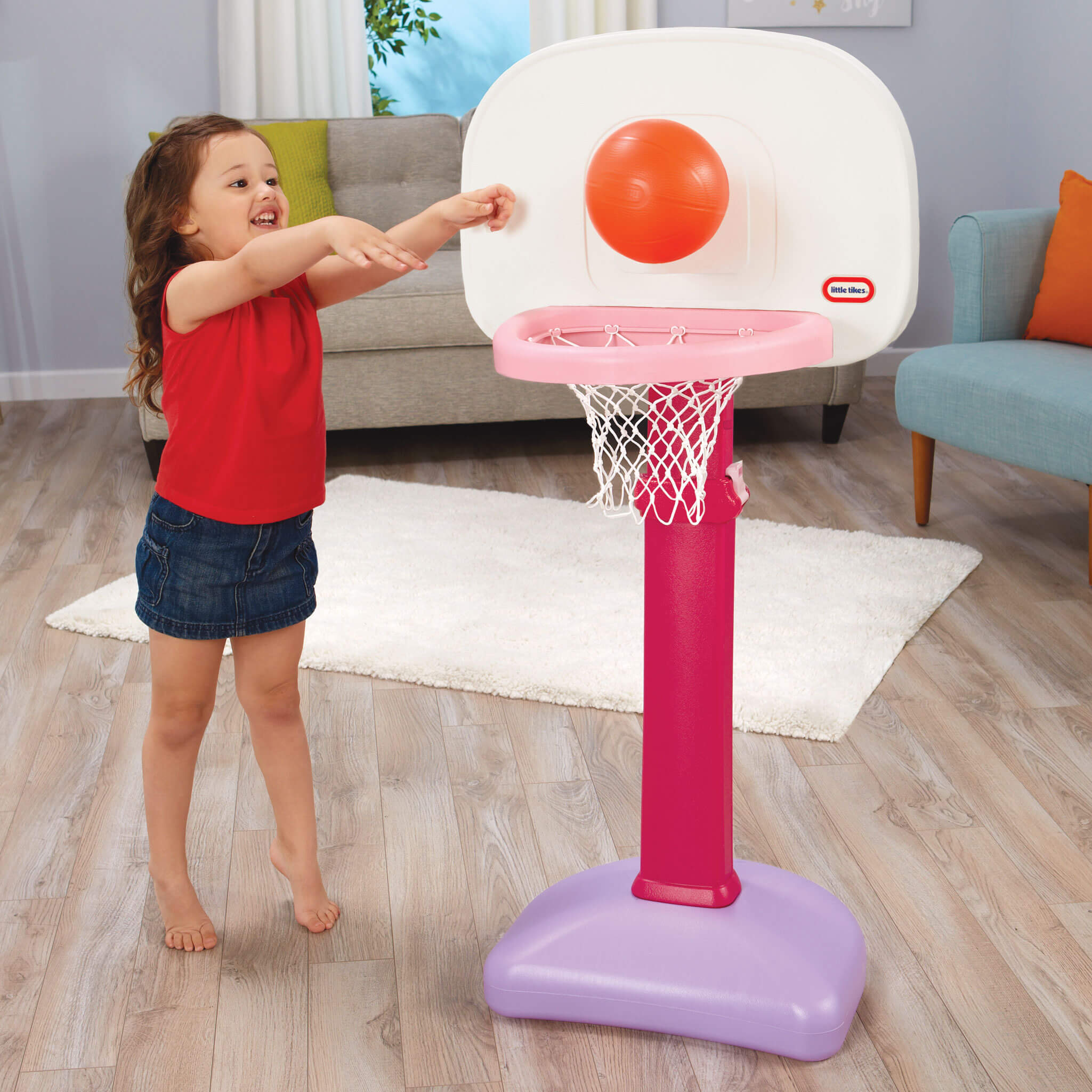 Little Tikes TotSports? Easy Score? Basketball Set - Pink - Image 3