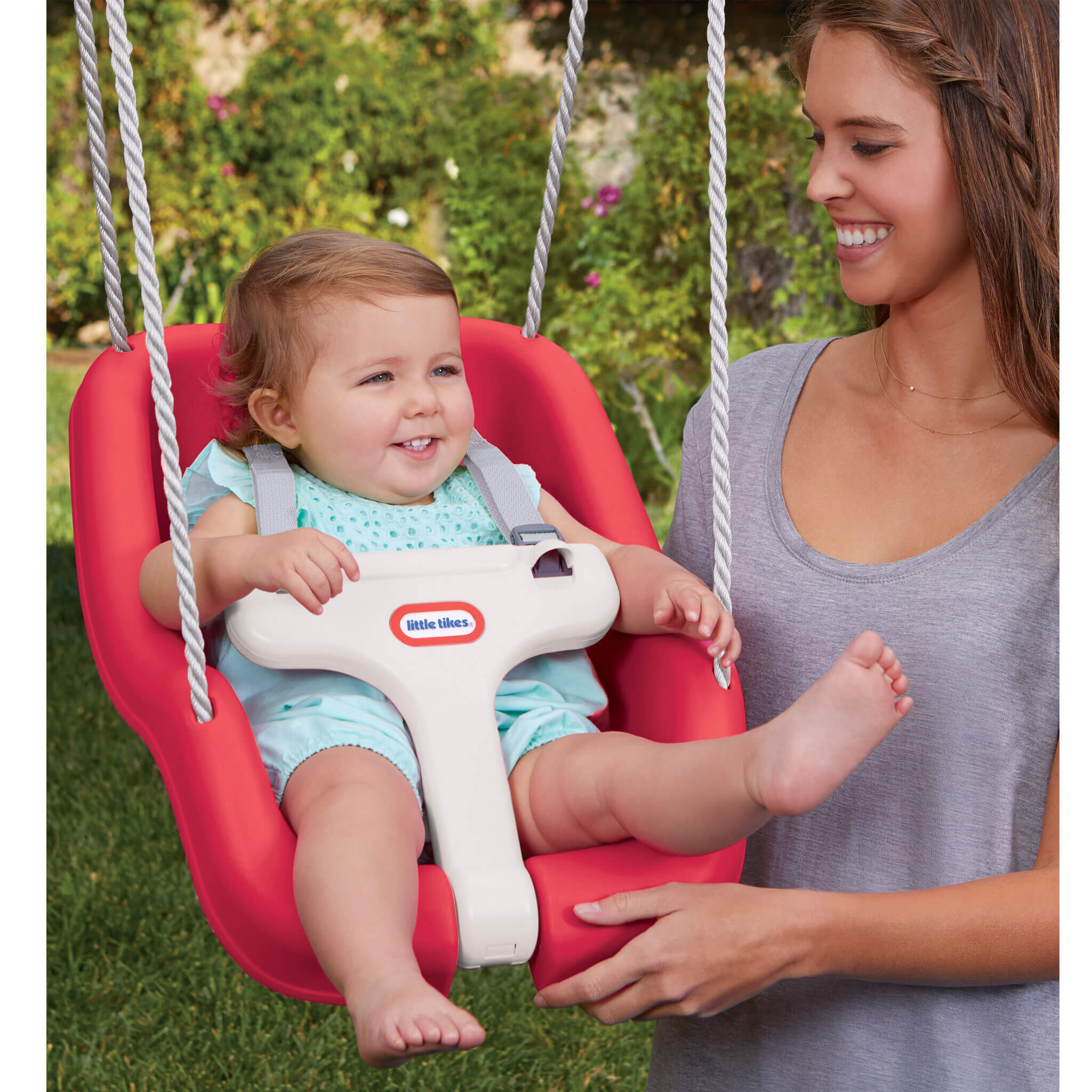 Little Tikes 2-in-1 Snug 'n Secure? Swing - Red - Image 2