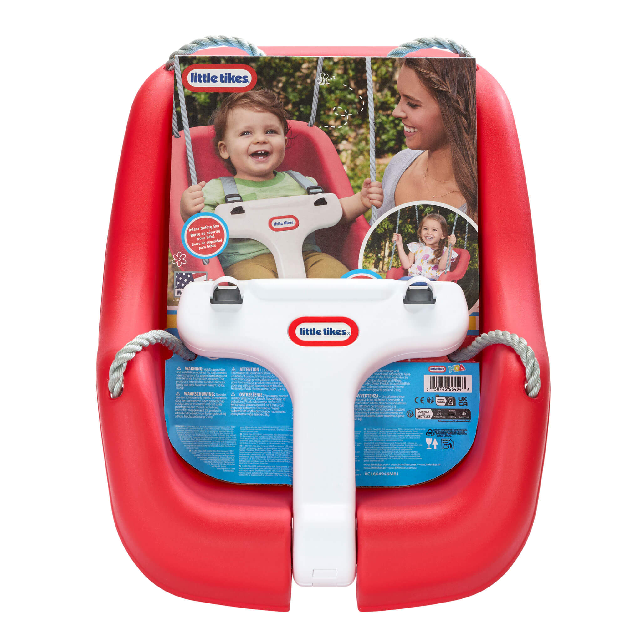 Little Tikes 2-in-1 Snug 'n Secure? Swing - Red - Image 5