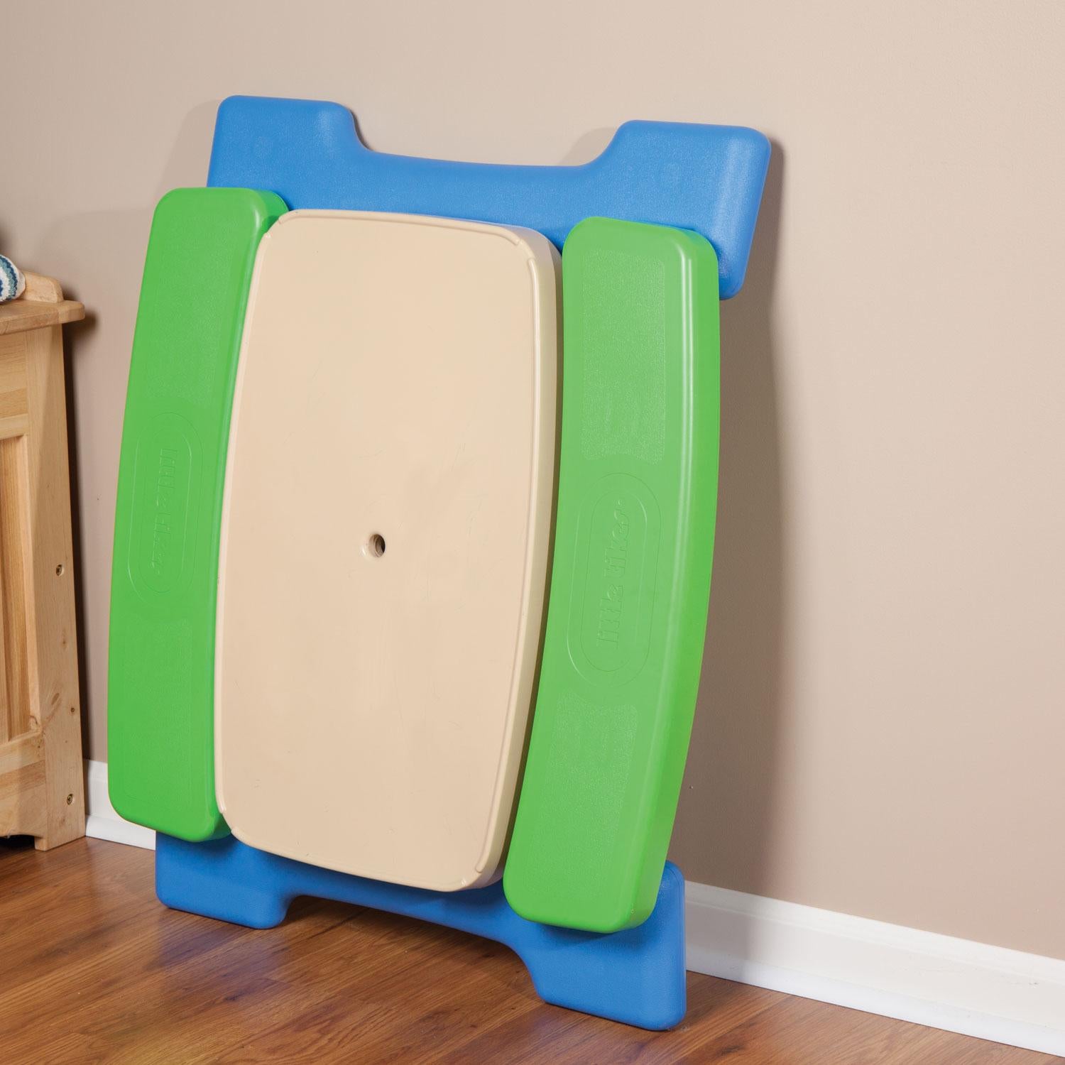 Little Tikes Easy Store? Jr. Play Table with Umbrella - Blue/Green - Image 5
