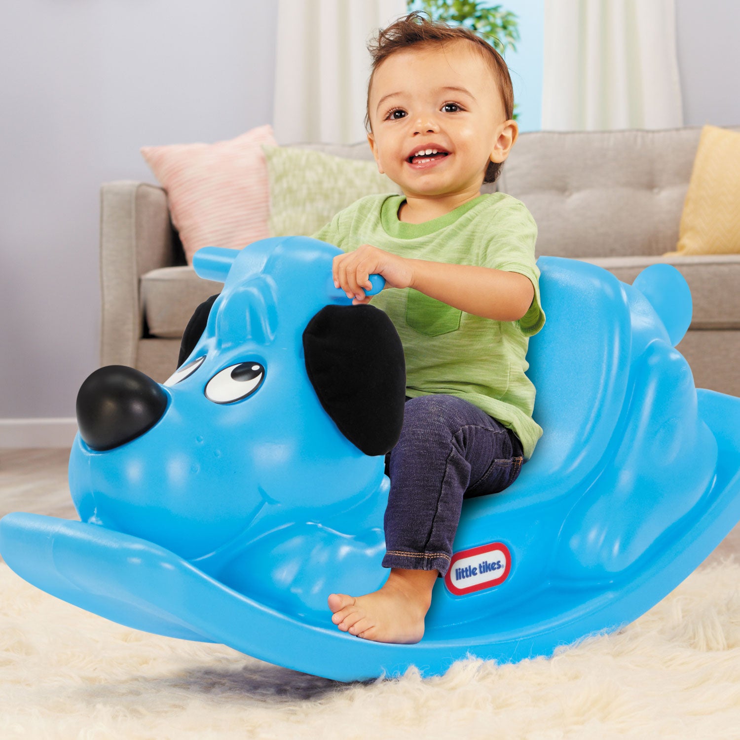 Little Tikes Rockin' Puppy-Blue - Image 2
